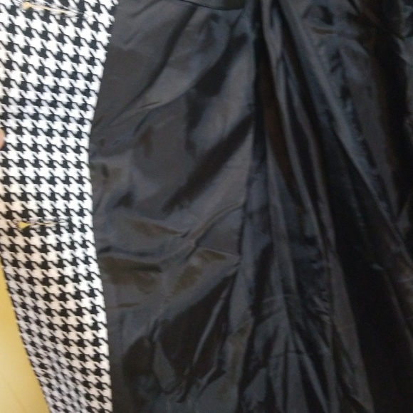 JESSICA LONDON HOUNDSTOOTH PRINT COAT LIGHTWEIGHT - Picture 4 of 7